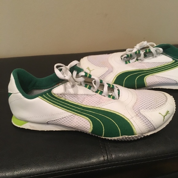 green puma shoes womens